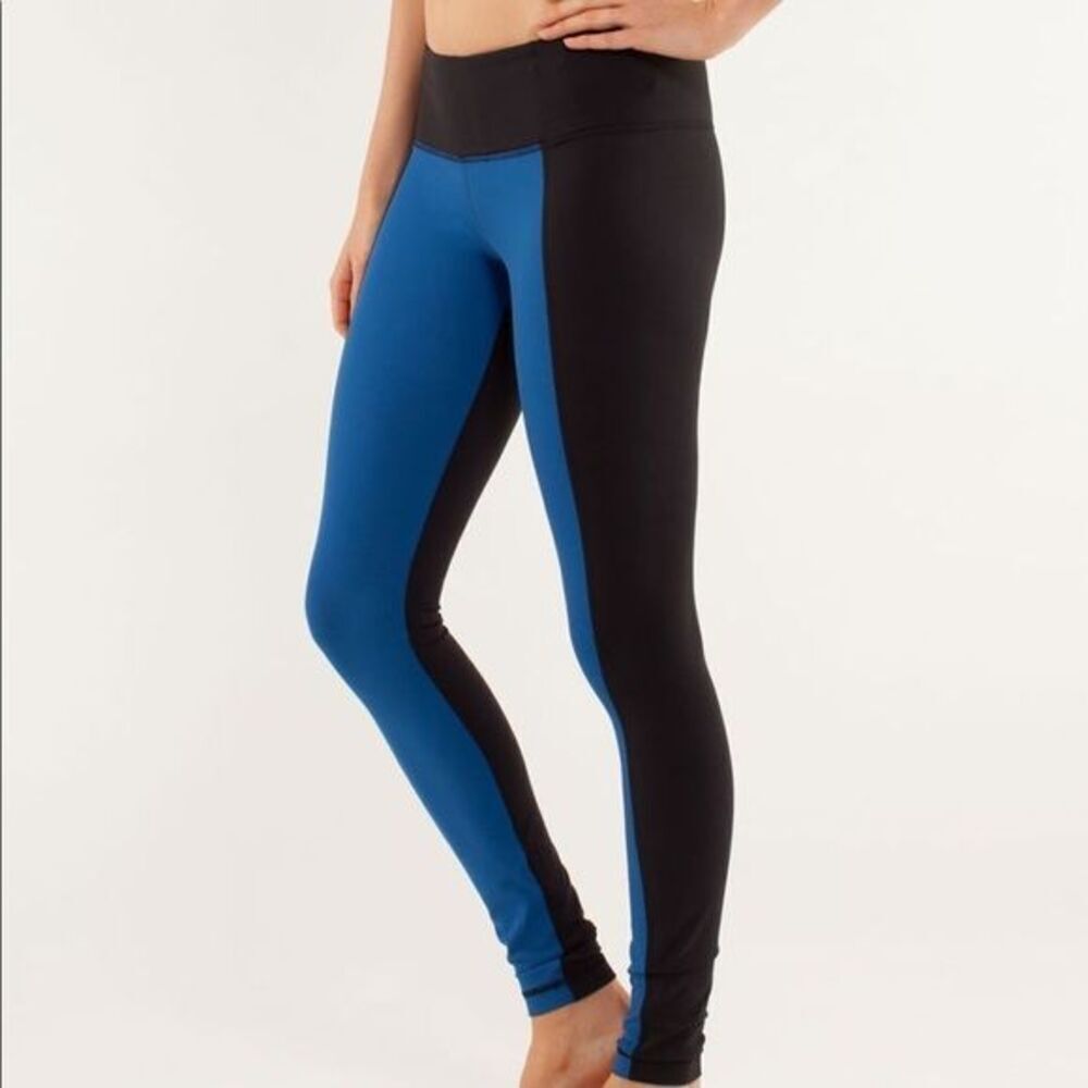 Lululemon Wunder Under Pant Colour Blocked Leggings Size 8
